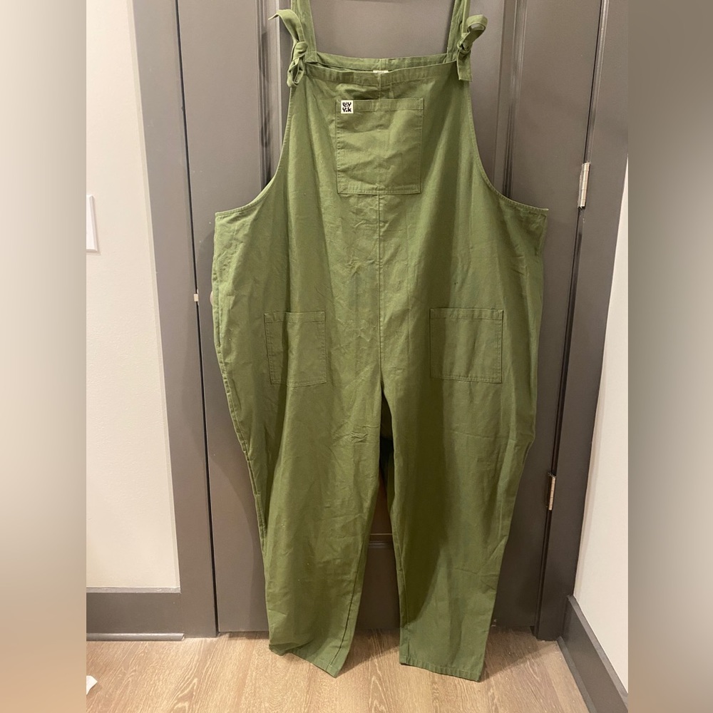 Lucy & Yak Olive Green Overalls